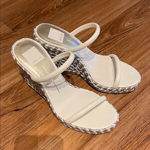 Dolce Vita Ivory Wedge Sandals
